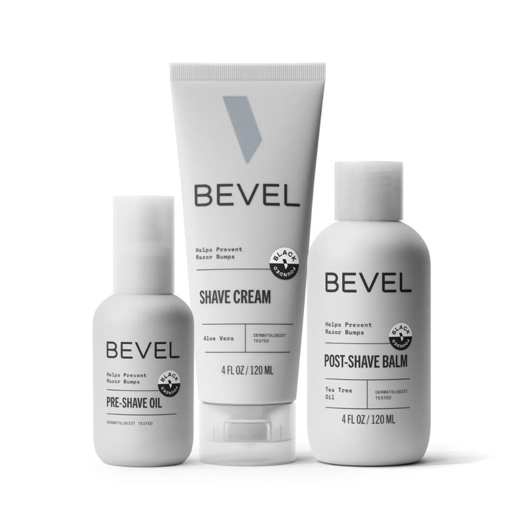 Kit de Afeitado Bevel para Hombre - Incluye Aceite Pre-Afeitado, Cr...