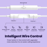 Paquete de 2 auriculares con cable USB C micrófono llamada