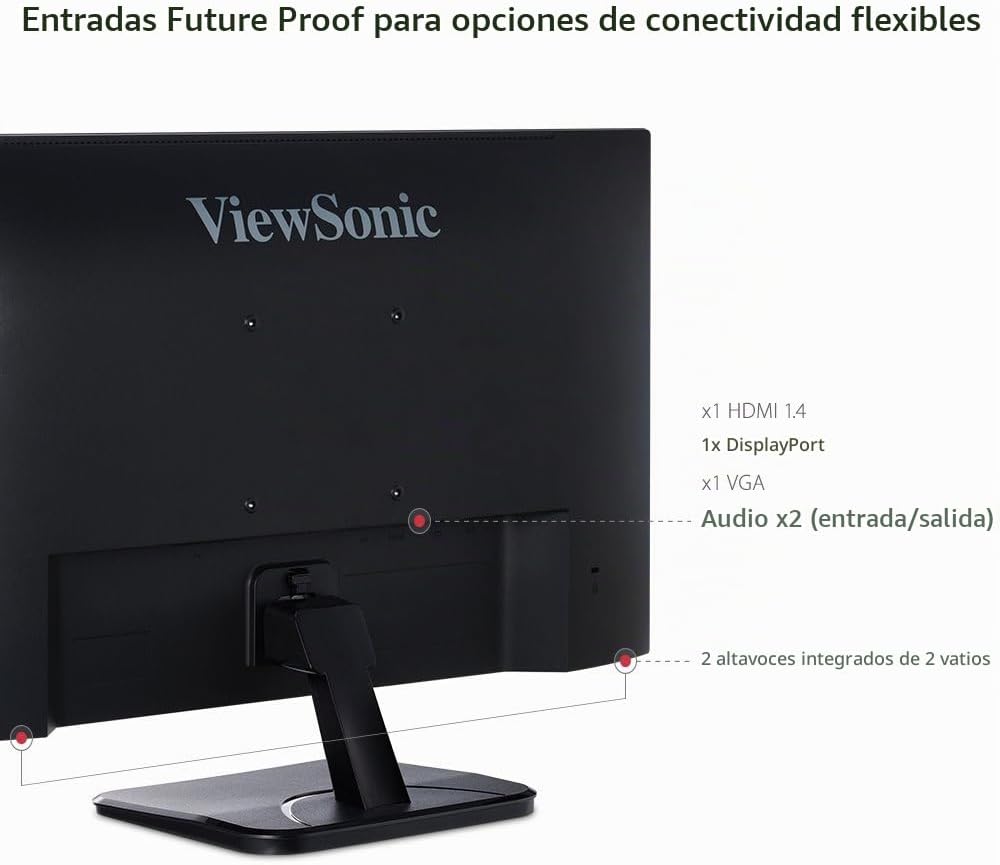 ViewSonic VA2256-MHD Monitor IPS de 22 pulgadas 1080p con FreeSync,...