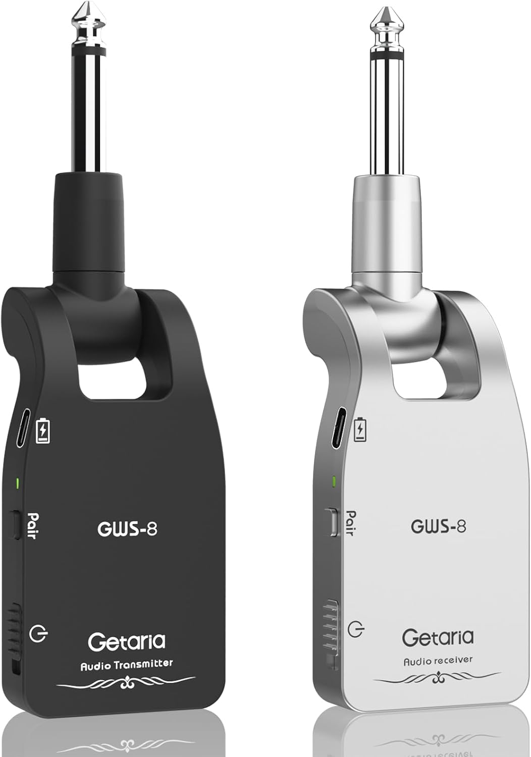 Getaria - Sistema inalámbrico de 2.4 GHZ para guitarra con batería...