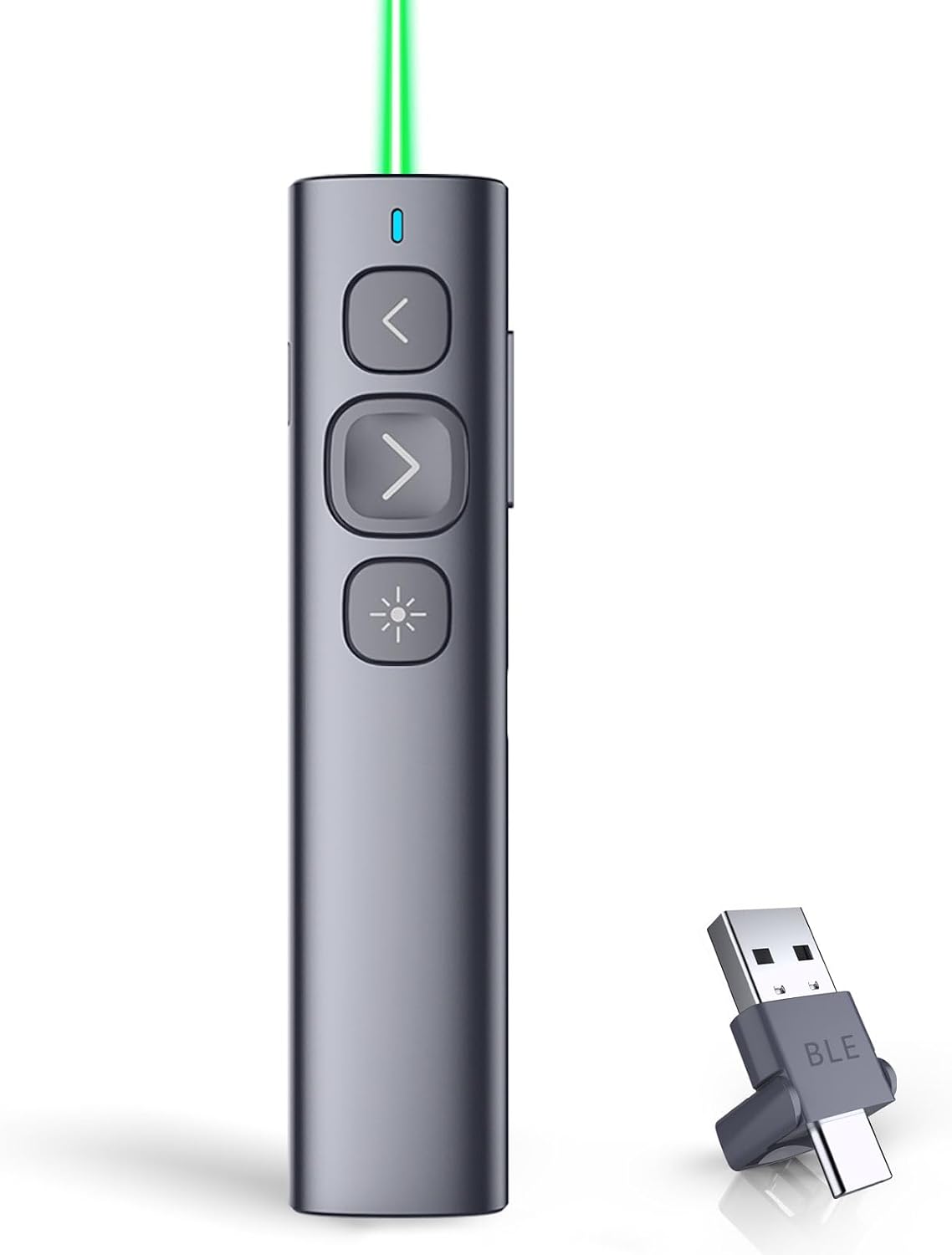 N95 Clicker de presentación con puntero láser verde para