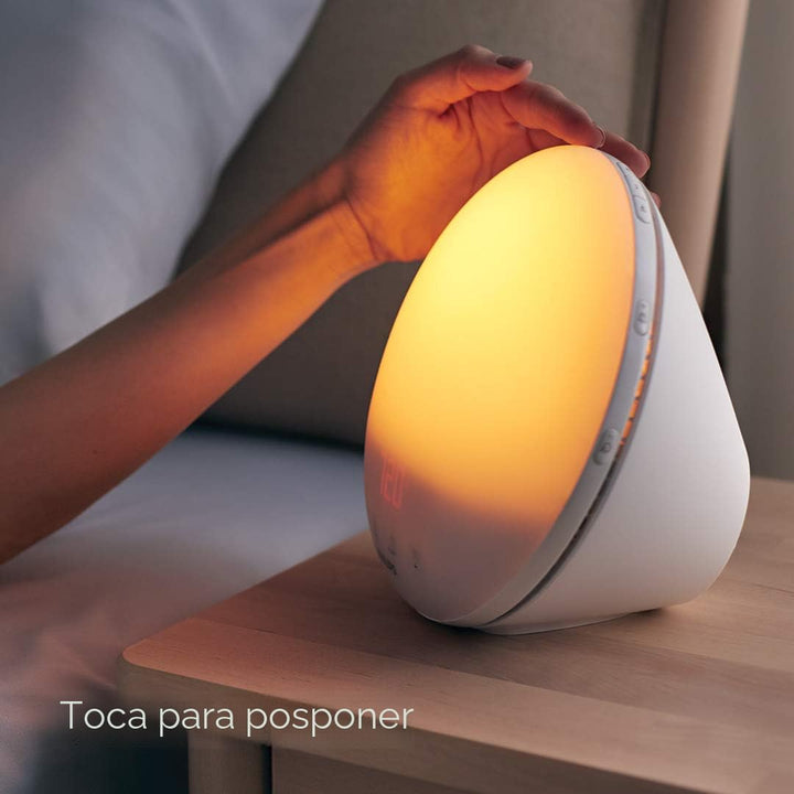 Luz de despertador con simulación de amanecer en color Philips HF35...