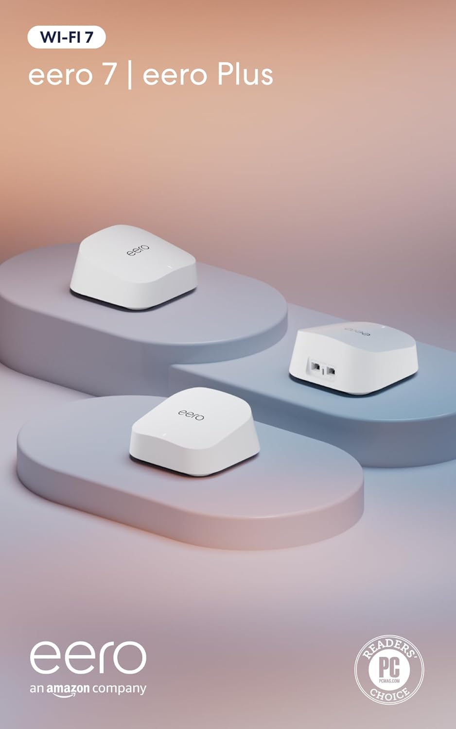 Amazon eero 7 con 1 mes gratis de eero Plus (renovación automática)...