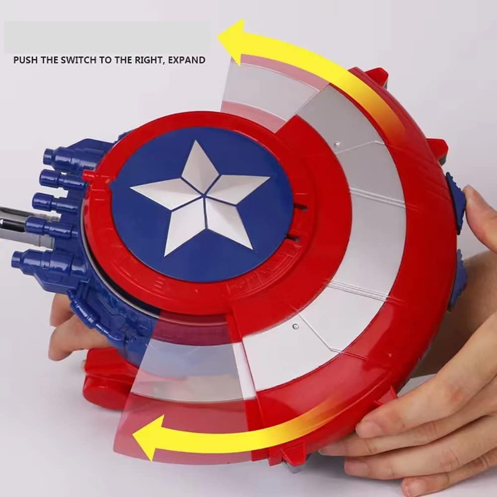 Escudo de tiro Captain Dart y 20 dardos, juguete de pistola Nerf para niños, niños pequeños, regalo de pistola de juguete para cesta de Pascua, edad de 3 a 12 años, cumpleaños, fiesta