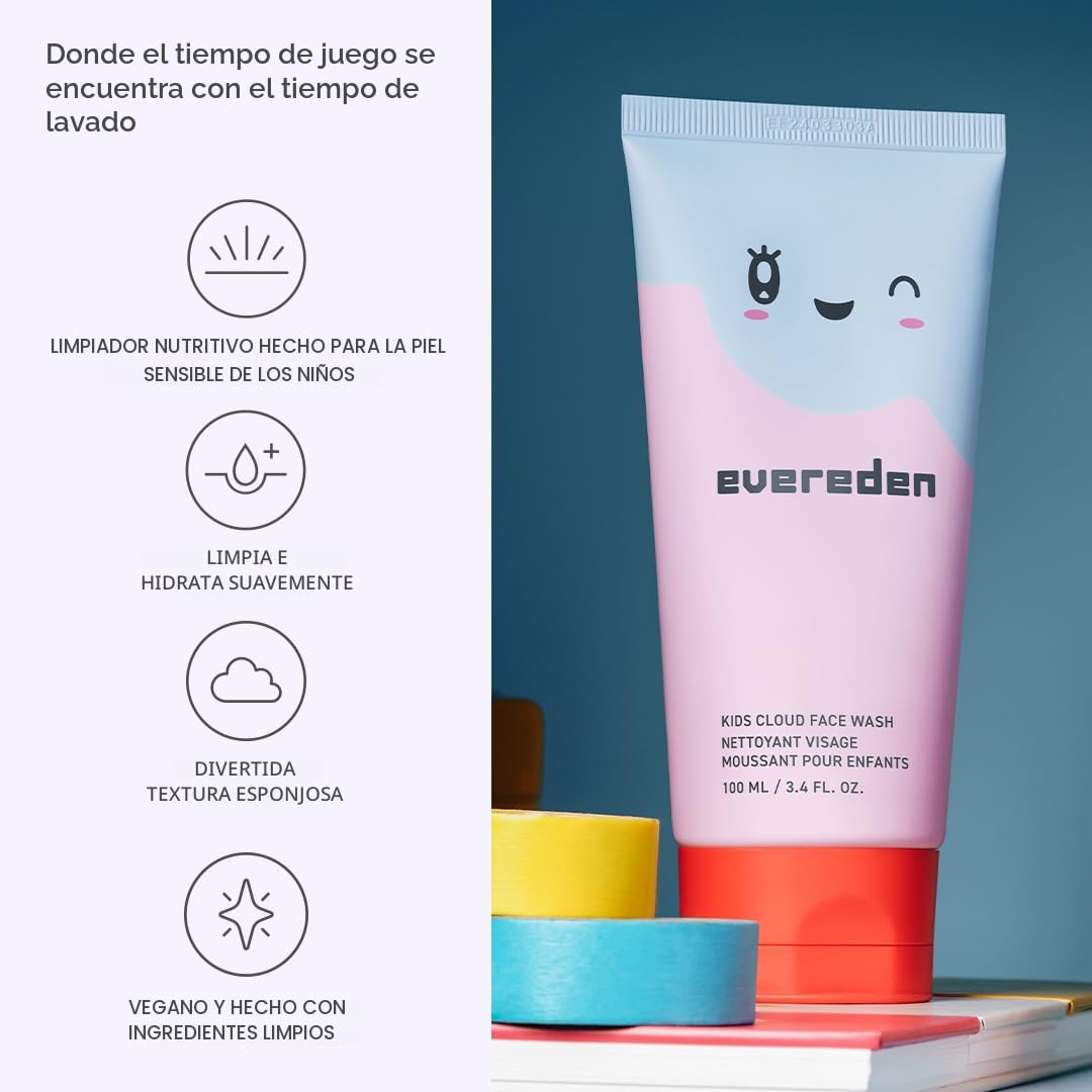 Evereden Kids Cloud Face Wash: Sorbete Tropical, 100 ml | Cuidado d...