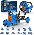 AESGOGO Kits de robot de energía solar STEM 12 en 1, juguetes para niños de 8 a 13 años, kit de construcción de robot educativo científico para niños, juego de experimentos de bricolaje, regalos de cu