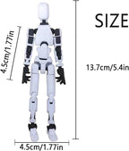 Dumwick Titan 13 Figuras de acción, 3D impreso Lucky Robot 13 figuras, 5 piezas, montaje completado
