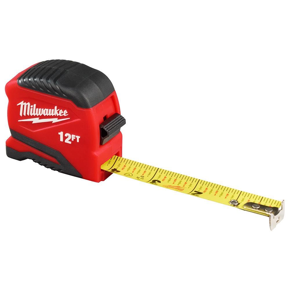 MILWAUKEE Cinta métrica compacta de 12 pies