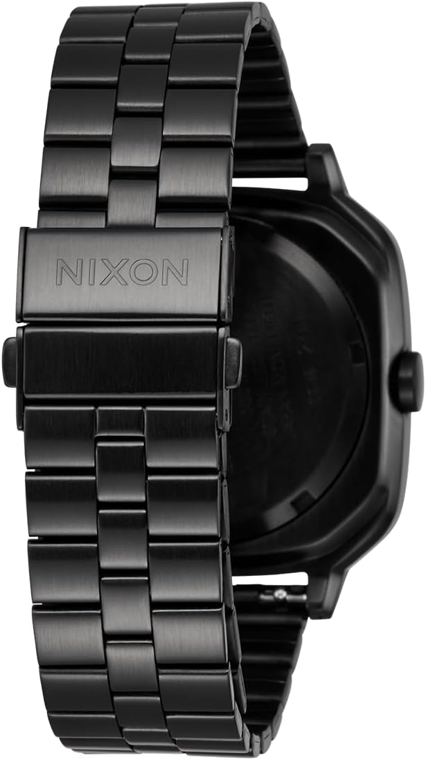 NIXON Fremont 40 A1444-328.1 ft - Reloj analógico de campo para hombre resistente al agua (esfera de reloj de 1.575 pulgadas, 0.787-0.707 pulgadas, correa de acero inoxidable cónica de 3 eslabones)