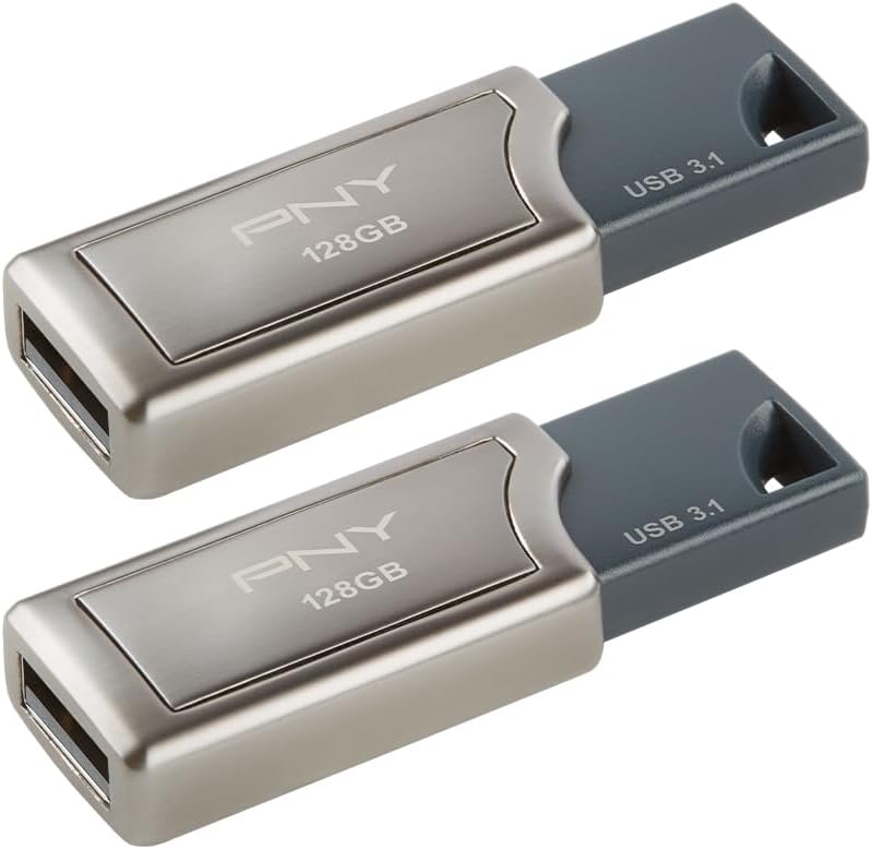 PNY PRO Elite - Unidad flash USB 3.1 de 128 GB, diseño de metal pre...