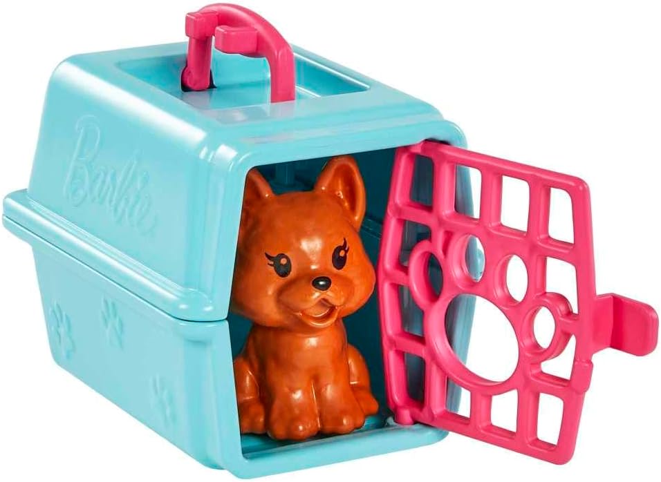 Barbie Muñeca y accesorios Chelsea, juego de veterinario para masco...