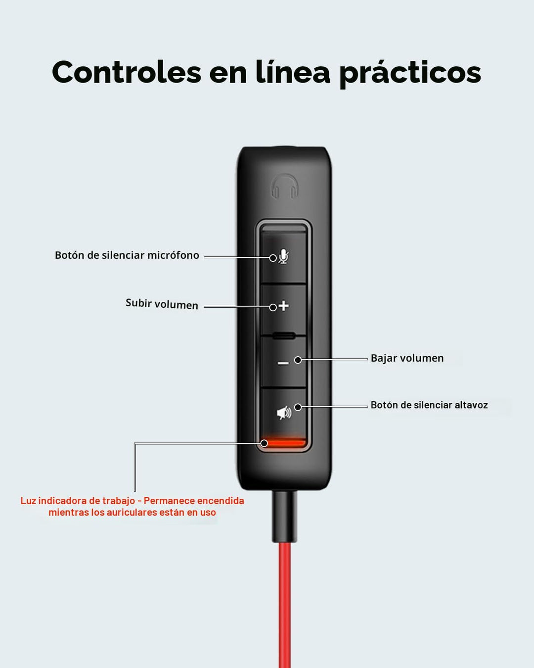 JIAMQISHI Auriculares USB con micrófono para PC, auriculares sobre...