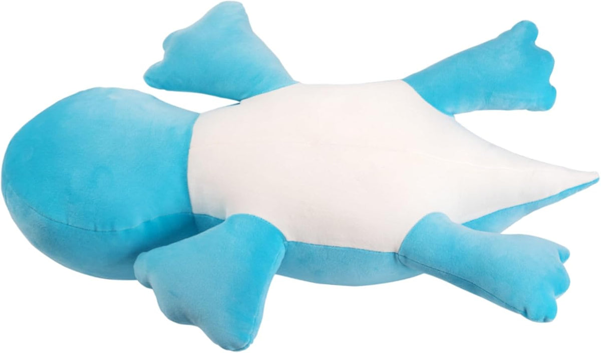 Peluche de animales de peluche con peso de 4 libras, almohada suave de peluche de dinosaurio de 24 pulgadas para adultos y niños (dinosaurio azul)