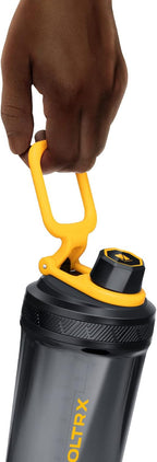 VOLTRX - Botella agitadora, mezclador eléctrico recargable con USB C de galio, para batidos de proteínas y batidos de reemplazo de comidas, sin BPA, fabricado con Tritan, 24 onzas
