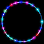 Aro LED para baile de danza con luces para niños, adultos y niños, equipo de fitness para pérdida de peso, luces de color cambiantes, regalo para hoop hooper (se requieren dos baterías AA. No incluidas)