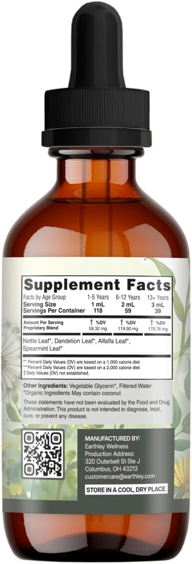 Earthley Wellness Nourish Me Naturally, multivitamínico líquido de...