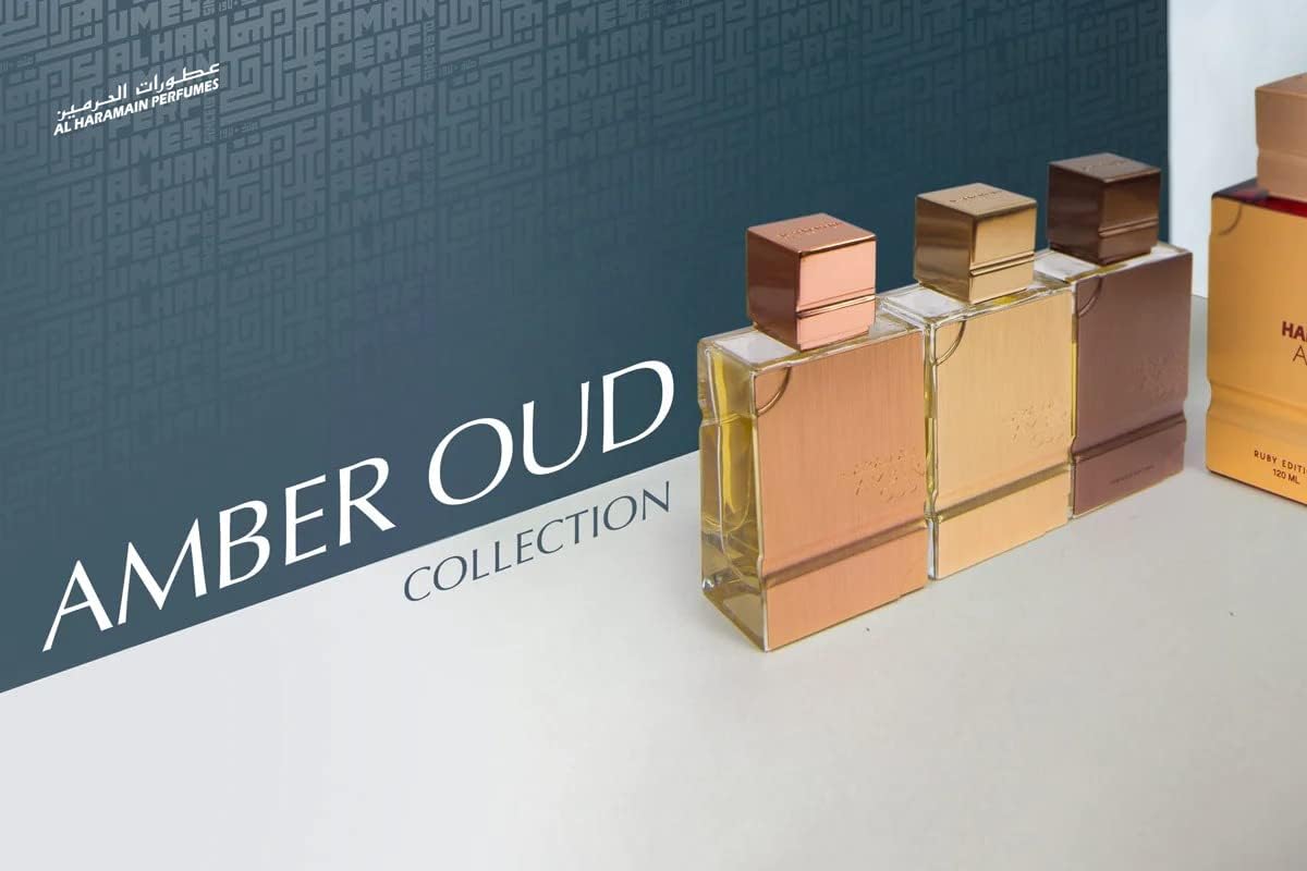 Al Haramain Amber Oud Ruby Edition - Eau de Parfum en aerosol, 60 m...
