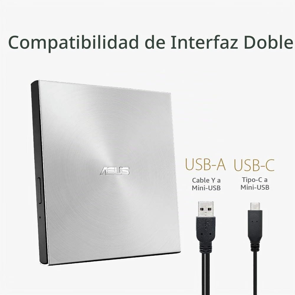ASUS ZenDrive Silver 0.512 in External 8X DVD\/Burner Drive +\/-RW...