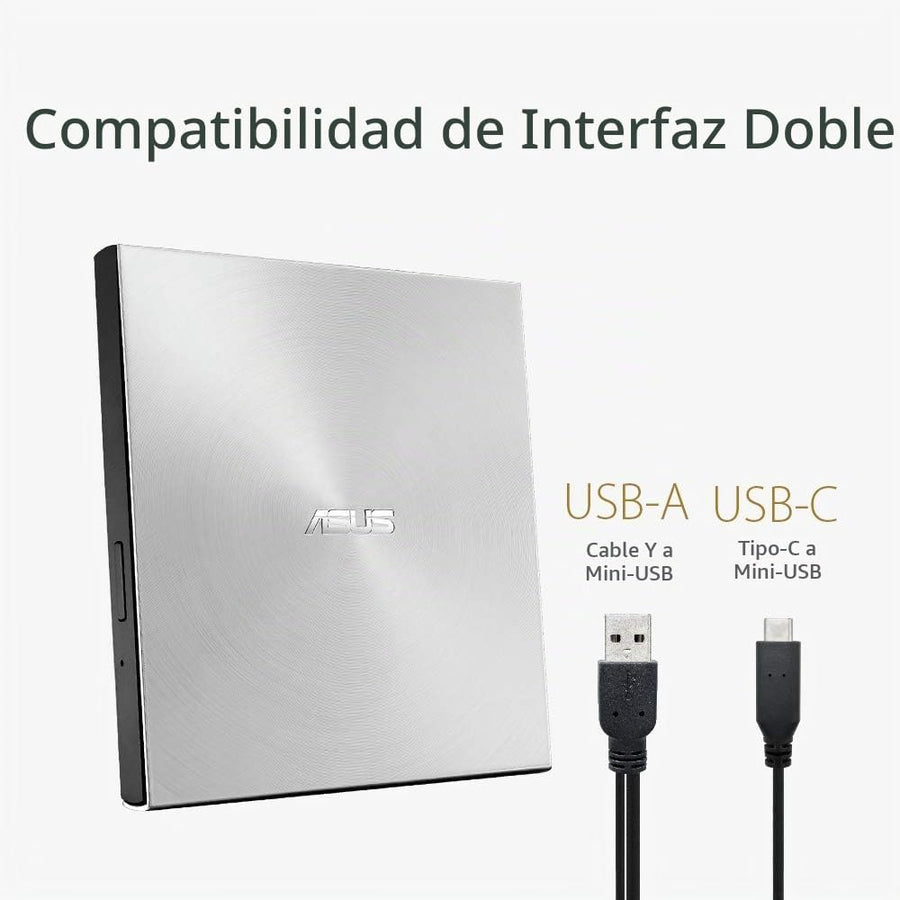 ASUS ZenDrive Silver 0.512 in External 8X DVD\/Burner Drive +\/-RW...