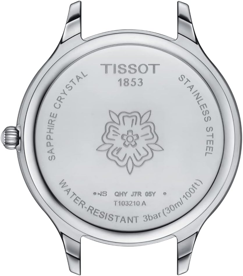 Tissot Bella Ora, cuarzo suizo, 1.496 en, esfera plateada, reloj para mujer