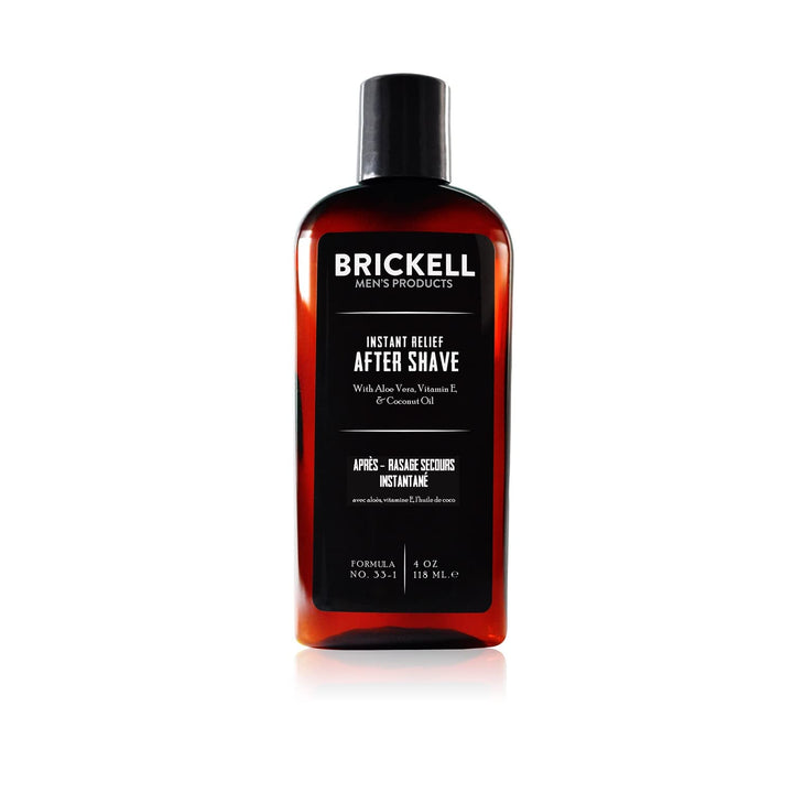 Brickell Alivio Instantáneo Aftershave para Hombres, Bálsamo Natura...