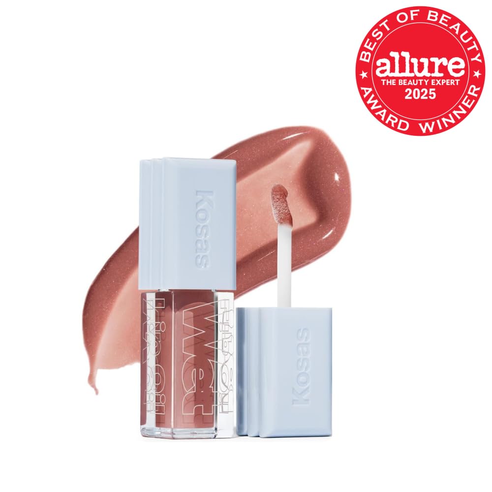 Kosas Wet Lip Oil Gloss - Tratamiento hidratante para dar volumen a...