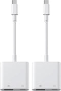 Adaptador de cámara USB C, divisor de carga PD 2 en 1 para iPhone