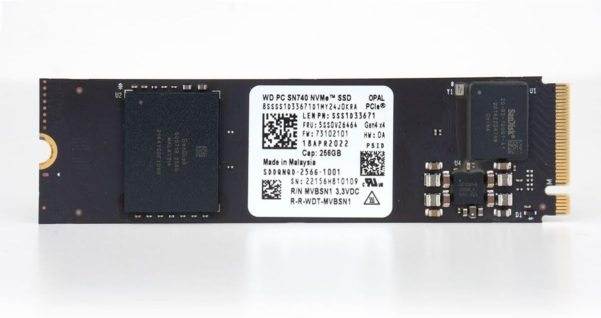 Western Digital OEM Gamer 256GB M.2 2280 Gaming Gen4 PCIe NVMe Unid...