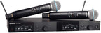 Sistema de micrófono inalámbrico digital de doble canal Shure, Canal dual, Banda G58 (470-514 MHz)