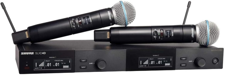 Sistema de micrófono inalámbrico digital de doble canal Shure SLXD2...