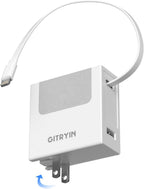 Cargador de pared USB retráctil 40W PD, cable Lightning de 33.5 in, 1 USB-A