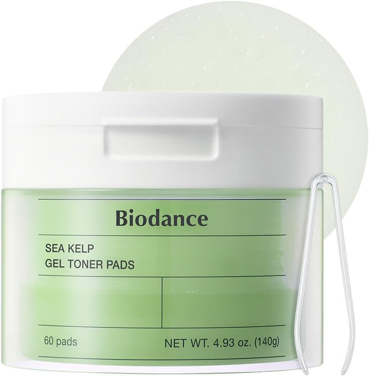 Biodance Almohadillas de tóner de gel Sea Kelp, almohadillas de tón...