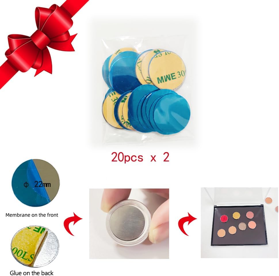 UDTIP Paquete de 2 paletas de maquillaje magnéticas grandes XL con...