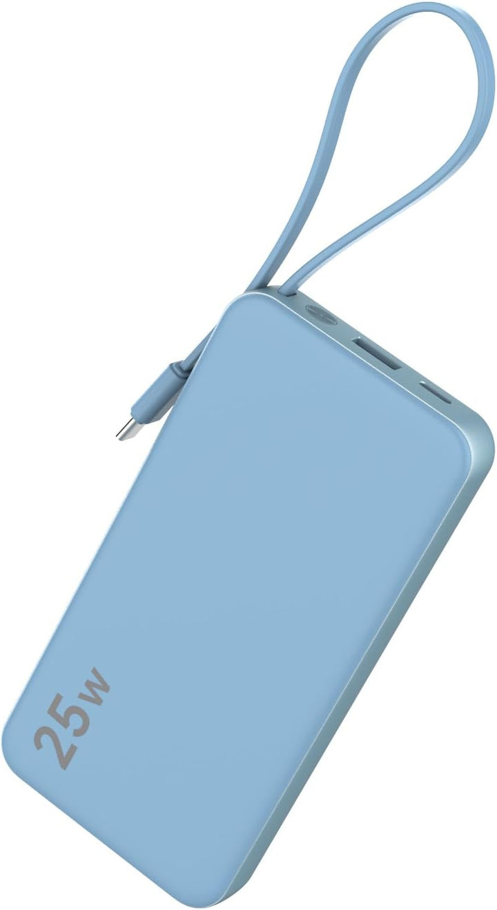 NOBIS Cargador portátil 25W 10000mAh Power Bank con cable USB-C inc...