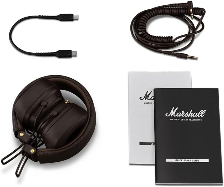 Marshall Major V - Auriculares inalámbricos Bluetooth en la oreja,...