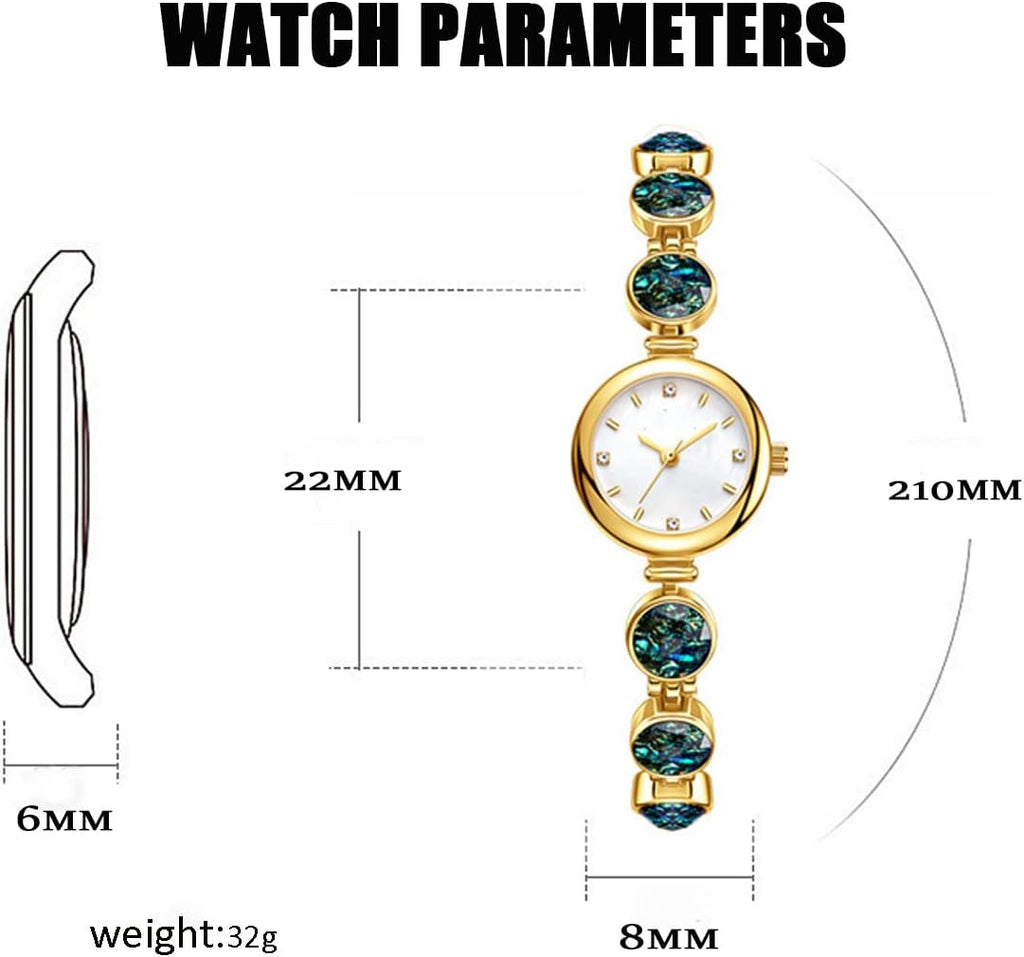 ADSBIAOYE Relojes de mujer de lujo vintage con cristales y diamantes, reloj de pulsera para damas, reloj de moda de vestir, reloj de cuarzo de pulsera, acero inoxidable, resistente al agua, reloj de