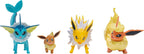 Pokemon Select Paquete de Evolución de Eevee - Incluye figuras de batalla de 5 cm de Eevee más figuras de 7.5 cm de Jolteon, Vaporeon y Flareon