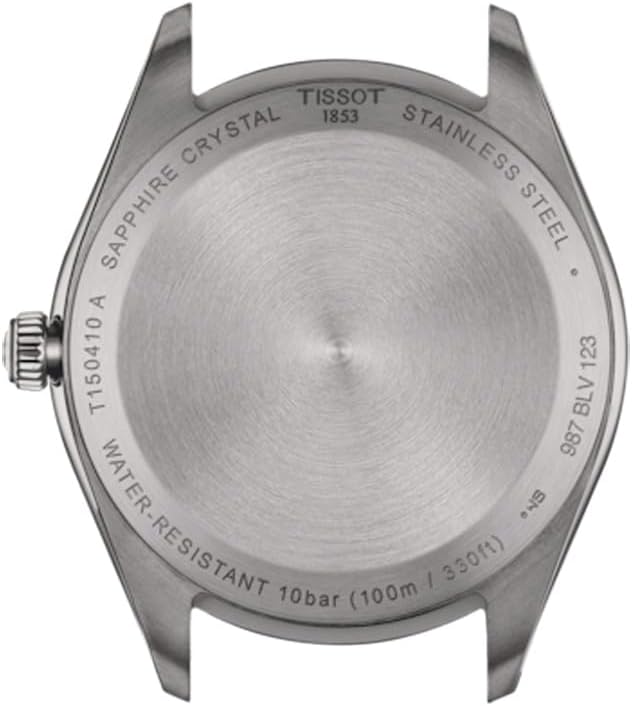Tissot PR 100, cuarzo suizo, 1.575 en, esfera azul, reloj para hombre