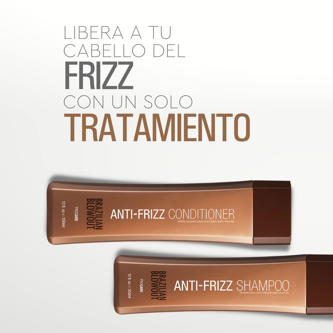 Brazilian Blowout Champú y acondicionador antiencrespamiento, 2 uni...