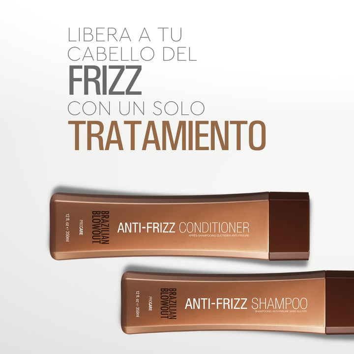 Brazilian Blowout Champú y acondicionador antiencrespamiento, 2 uni...
