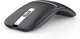 Ratón de viaje inalámbrico Bluetooth Arc, Bluetooth 5.0\/4.0 y 2.4G...