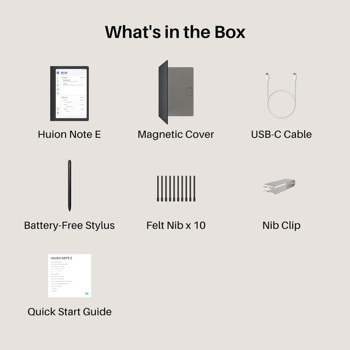 HUION Note E - Cuaderno digital con bolígrafo magnético sin batería...