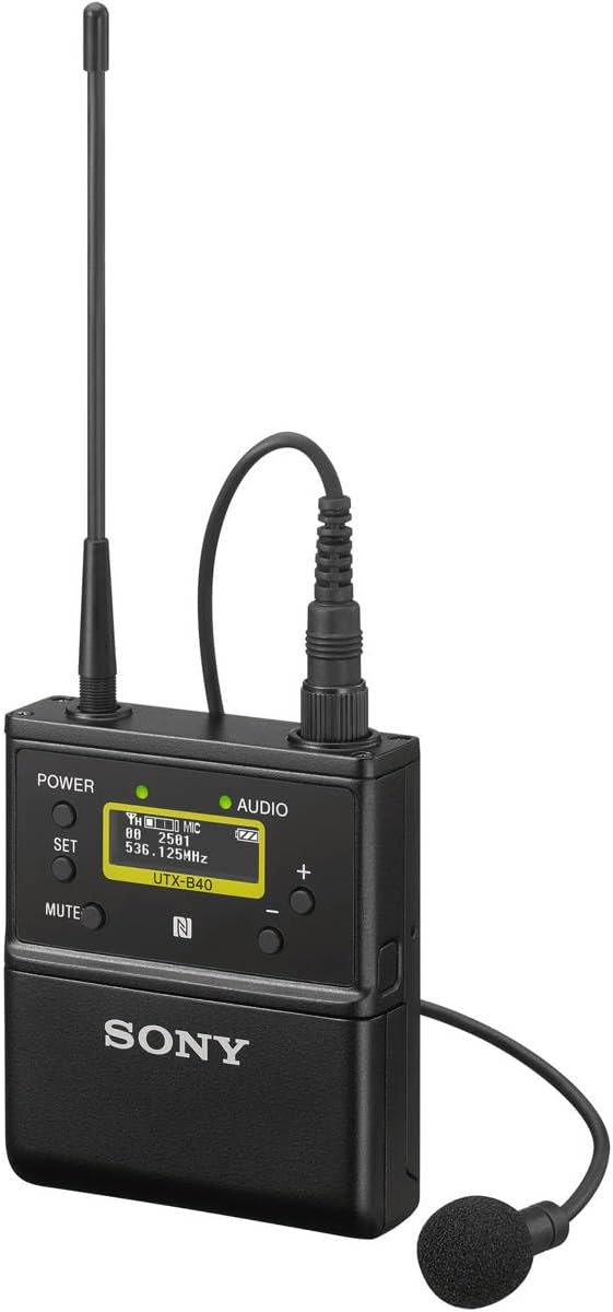 Sony UWP-D, 1 sistema de micrófono inalámbrico, negro, talla única...