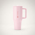 HydroJug Traveler - Botella de agua aislada con asa, 40 onzas, arena rosa
