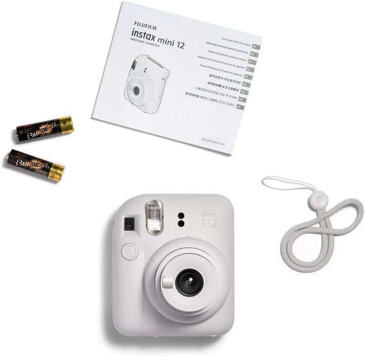 Fujifilm Cámara Instax Mini 12 de película instantánea, color blanc...