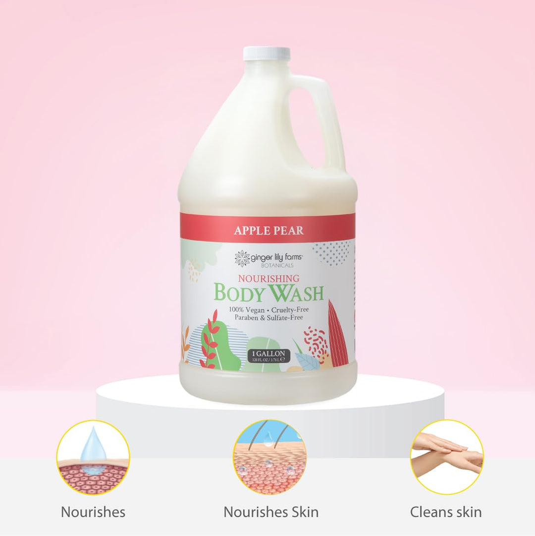 Ginger Lily Farms Botanicals - Jabón corporal nutritivo, 100% vegan...