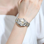 OPK Reloj de pulsera para mujer de acero inoxidable para mujer