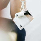 Thread Wallets Cartera con tarjetero de cuero minimalista ultradelgada (blanco hueso)
