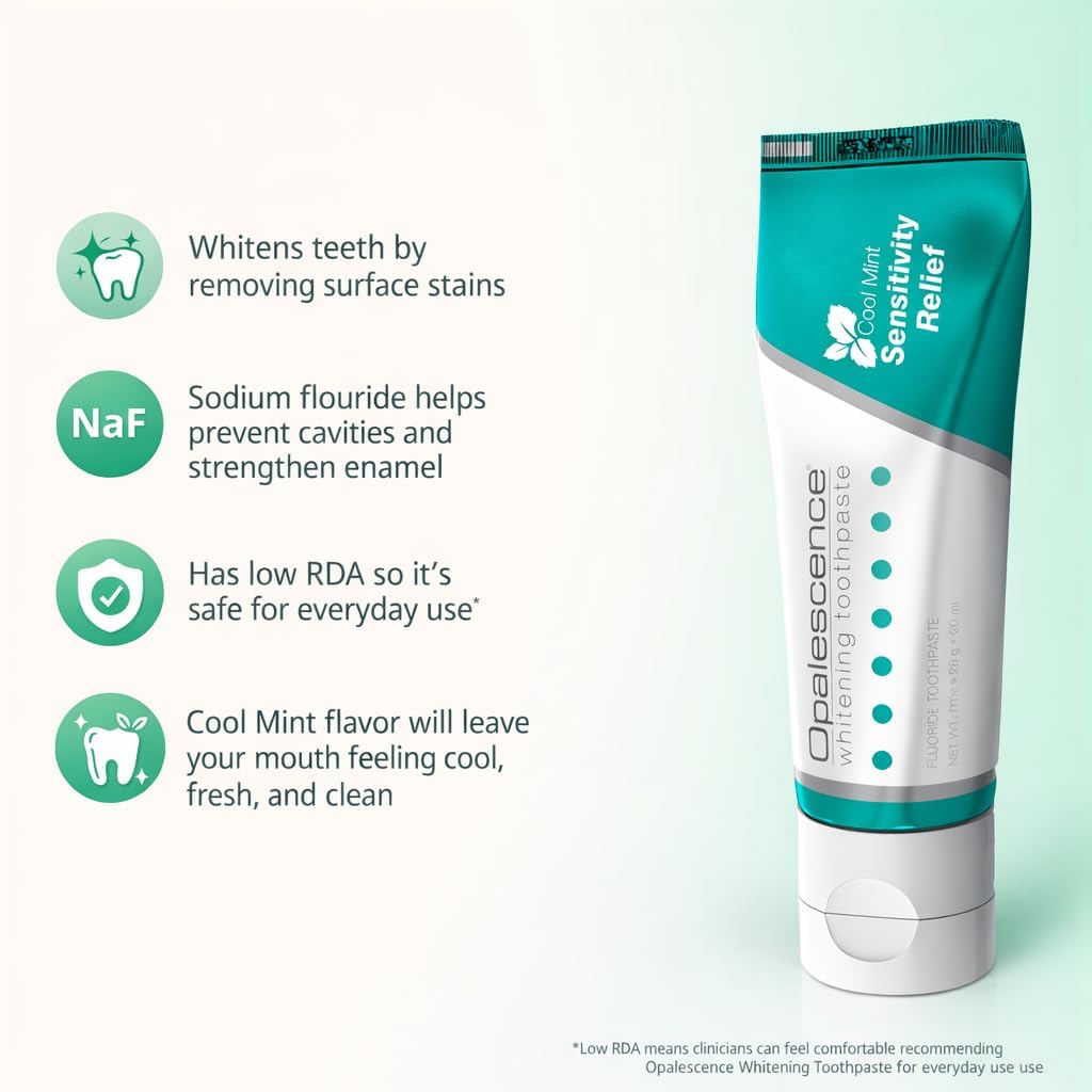 Opalescent GO 15 Mint Whitening Bundle (7 tratamientos) y pasta de...