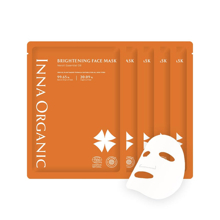 INNA ORGANIC Máscara de hoja \u2013 Iluminador y resplandor, certif...